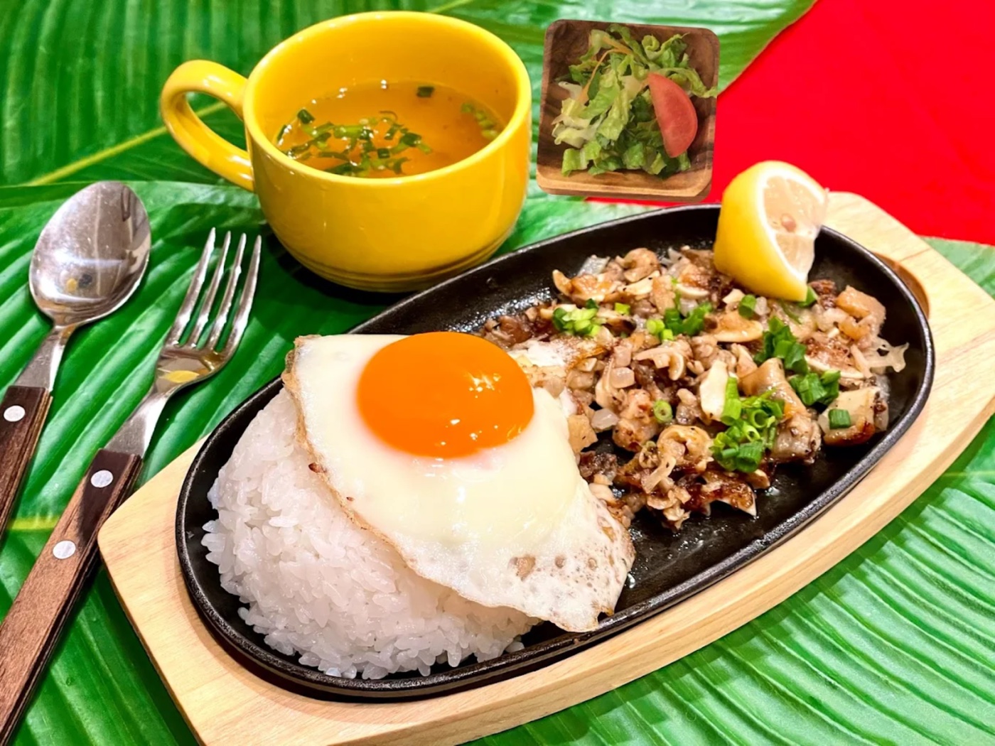 ランチプレートのシシグライス